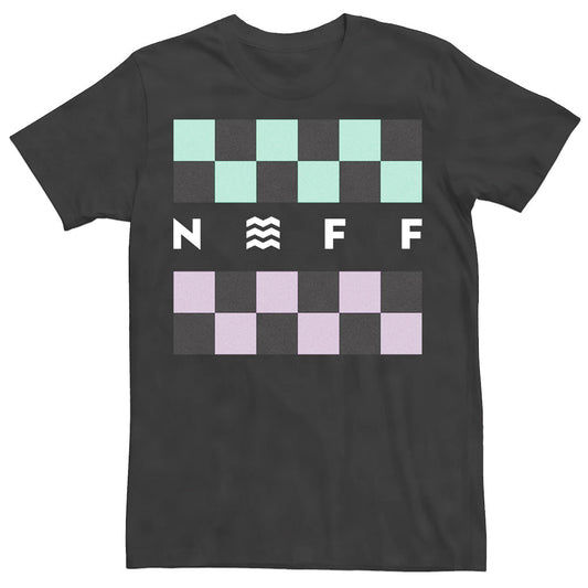 Camiseta Neff Checker multicolor carbón jaspeado para hombre