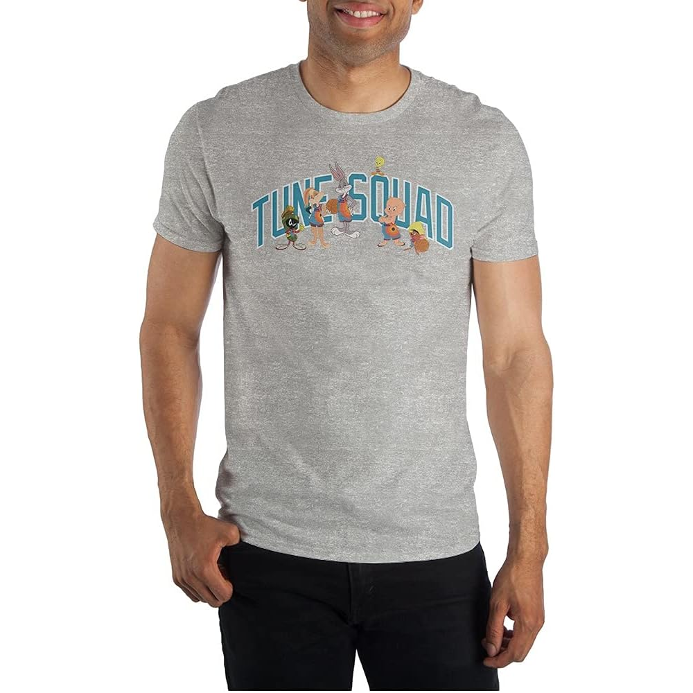 Men's Space Jam 2: A New Legacy Tune Squad Block Letters Tee T-Shirt