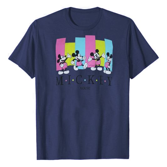 Men's Retro Disney Mickey Mouse Graphic Tee T-Shirt