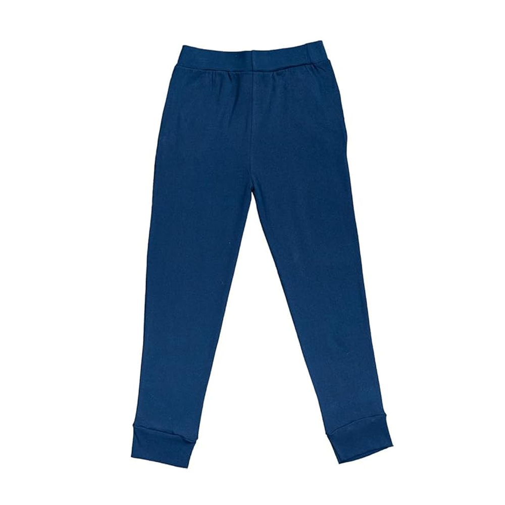 Boys' Minecraft Vertical Big Block Logo Jogger Pants Navy Blue