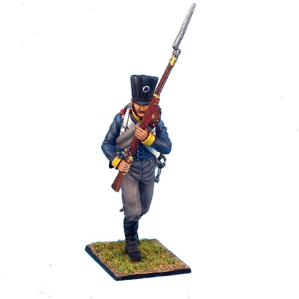 NAP0159 Prussian 11th Line Infantry Musketeer Charging with Raised Musket by First Legion