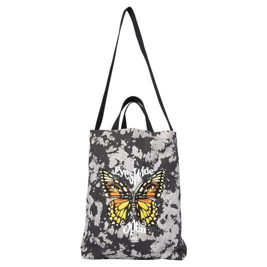 NEFF Reusable Graphic Design Cotton Tote Shoulder Bag Eyes Wide Open Tie Dye Black - Bladevip