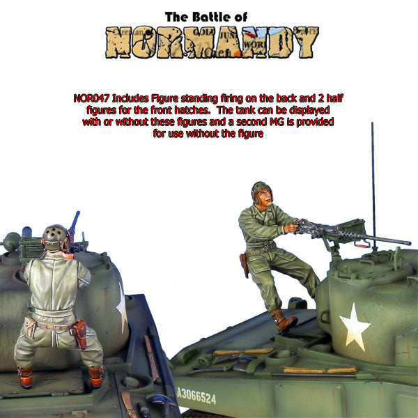 NOR047 US M4 75mm Sherman Tank 2nd Armored Division First Legion The Battle of Normandy - Bladevip