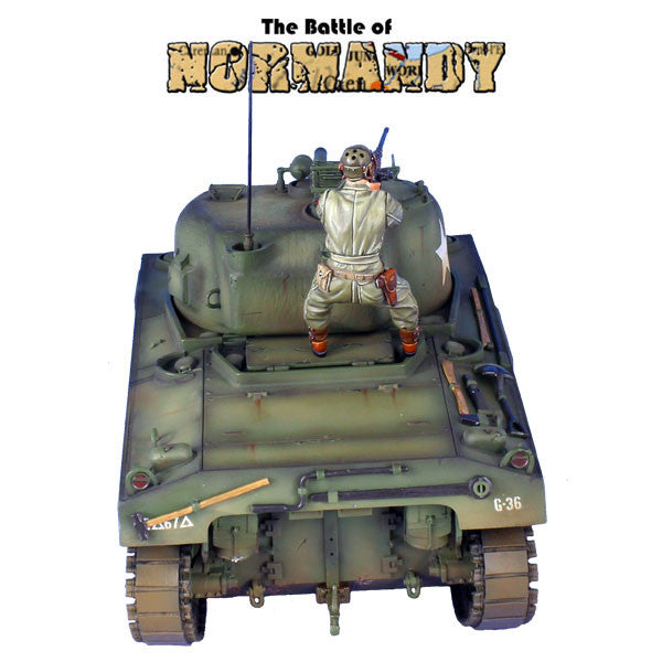 NOR047 US M4 75mm Sherman Tank 2nd Armored Division First Legion The Battle of Normandy - Bladevip