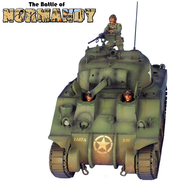 NOR047 US M4 75mm Sherman Tank 2nd Armored Division First Legion The Battle of Normandy - Bladevip