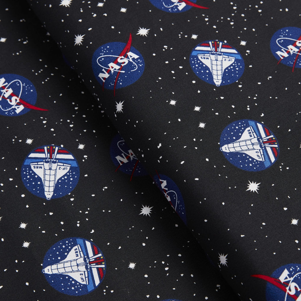 Nasa Space Shuttle 100% Cotton Quilting Fabric, 44 inch X 8 Yards, By The Bolt - view 2