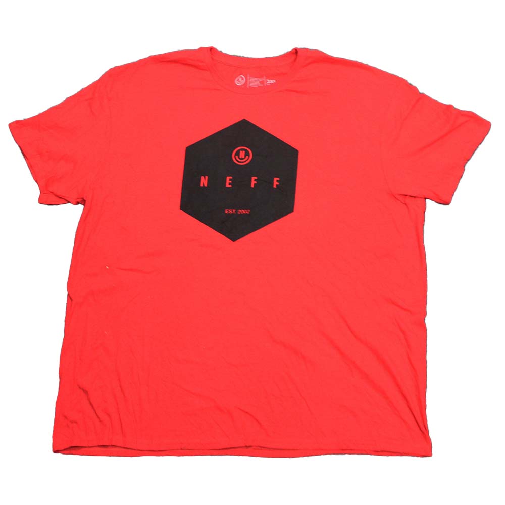 Men's Red Heather Neff Bade Geometric Graphic Tee T-Shirt - Bladevip