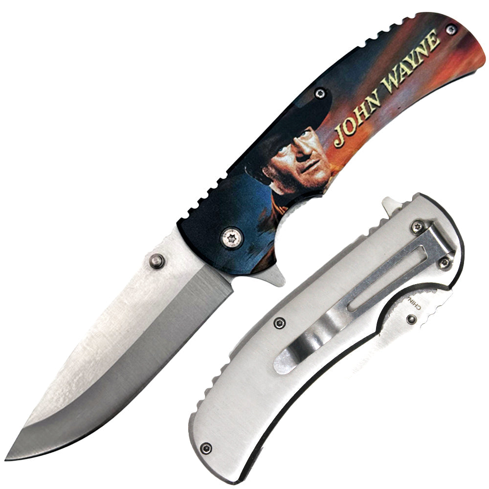 PK 1536-JW 4.5 inch Metal Handle Western Outdoor Camping Folding Pocket Tool - Multifunctional Fishing