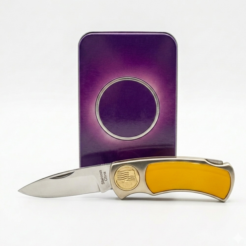Limited Edition LA Basketball Fan Novelty Pocket Knife & Gift Tin Set (7 inch) - view 7