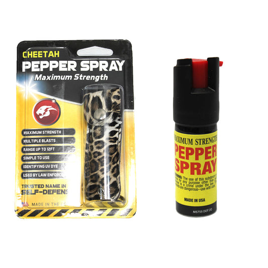 PSCH31-CH 0.5 Pepper Spray with Cheetah Case - Bladevip