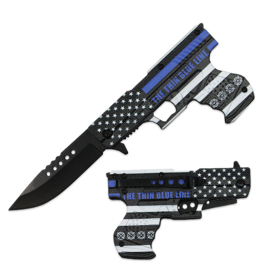 PT 1633-BLF 4.5" Printed Gun-Handle Assist-Open Folding Knife - Bladevip