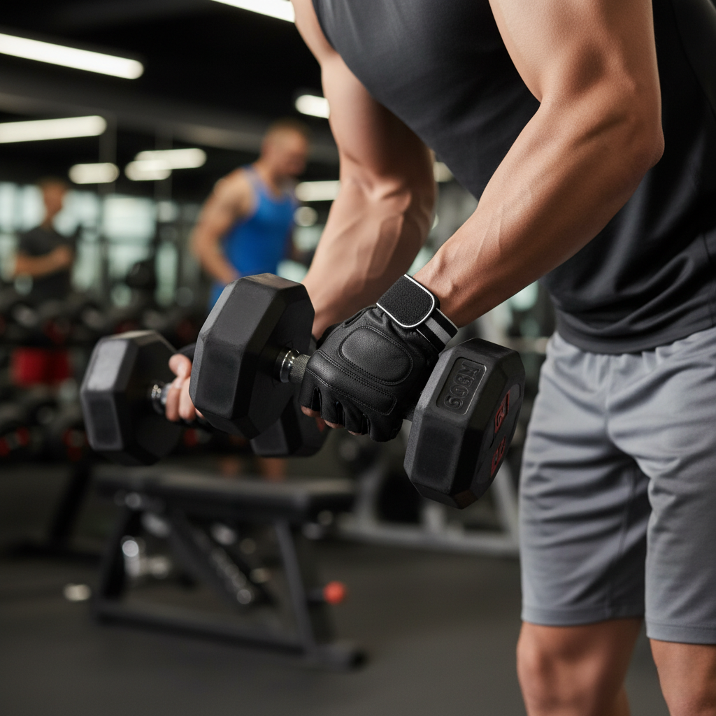 REX 309-BK Premium Black Weight Lifting Gloves – Leather Padded Training Gloves for Men & Women | Comfort Fit - view 7