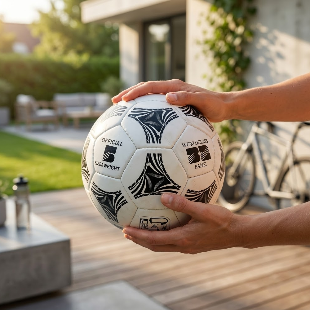 REX 451-BW Size 5 Black & White Soccer Ball - view 2