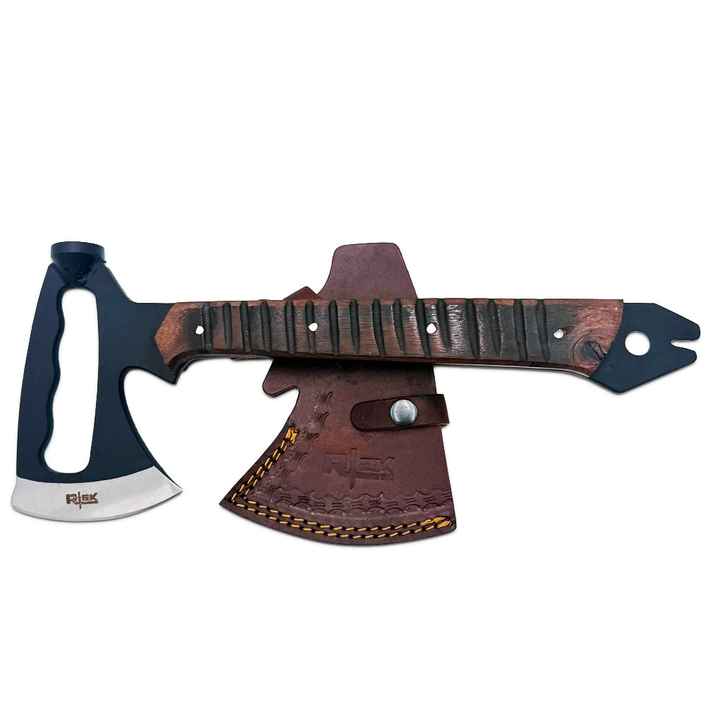 RT 1202 14 inch Rtek Wood Multi Tool Hammer Tactical Axe with Leather Sheath - view 2