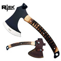 RT 1204 12 inch Rtek Wood Multi Tool Hammer Tactical Axe Hatchet with Leather Sheath