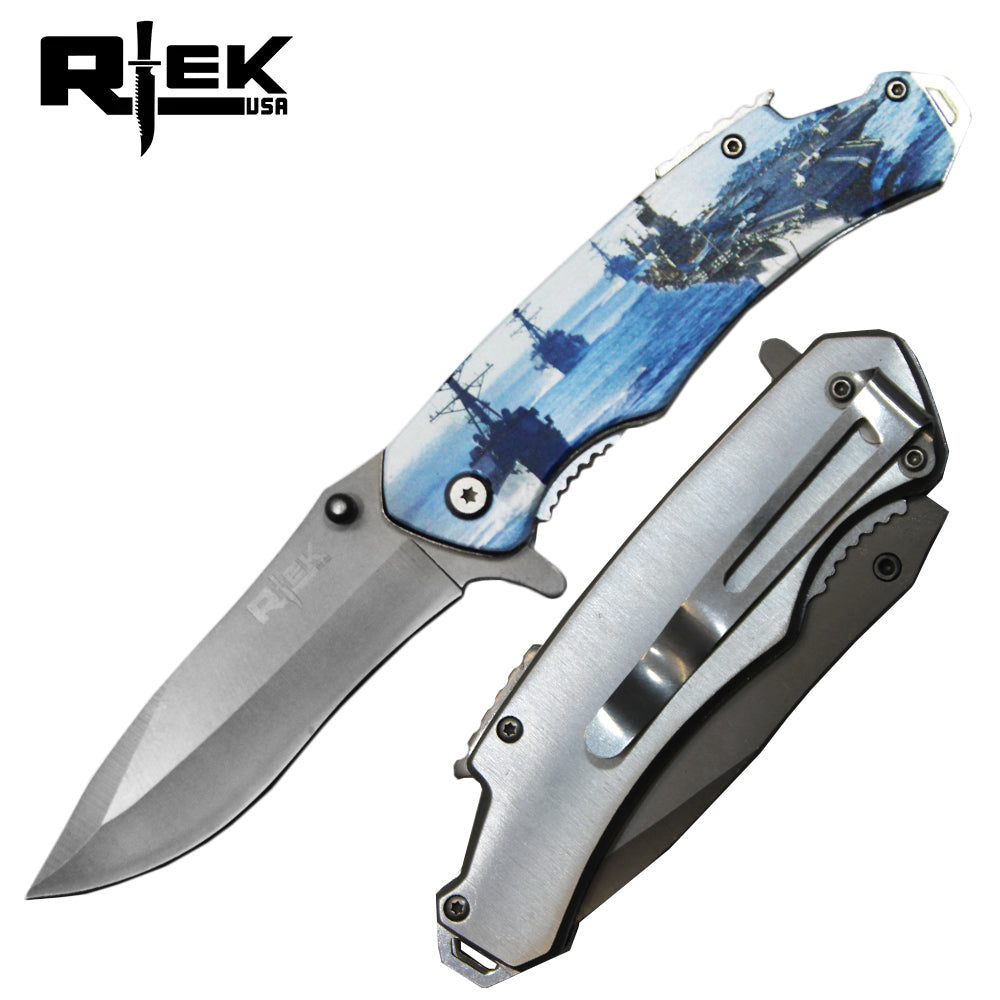 RT 4773-NA 4.5" Rtek Tactical Serviceman Assist-Open Knife with Bottle Opener & Glass Breaker - Bladevip