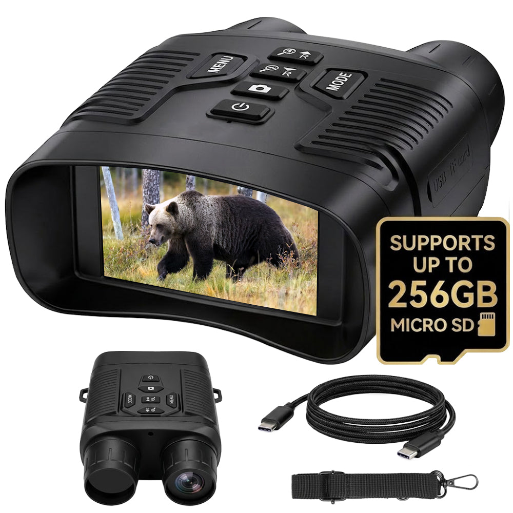 Rtek 4K Night Vision Goggles for Adults - 36MP Digital Infrared Binoculars with 3.0 inch HD Screen, Built-in