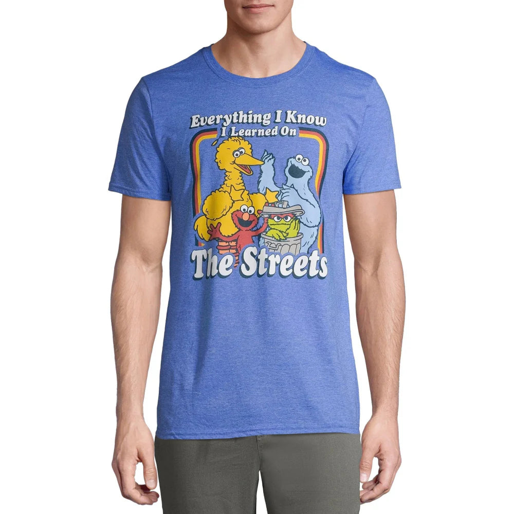 Men's Sesame Street Everything I Know Graphic Tee T-Shirt