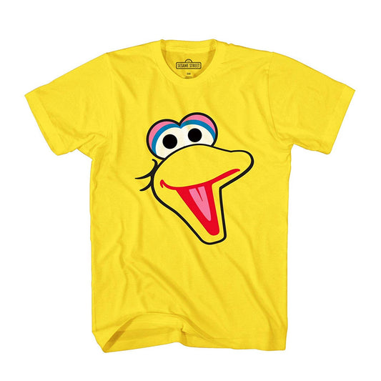 Men's Sesame Street Big Bird Face Graphic Tee T-Shirt