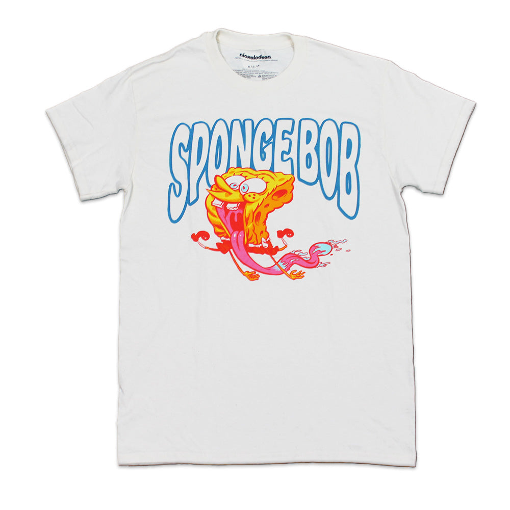 Men's Spongebob Squarepants Tongue Graphic Tee T-Shirt