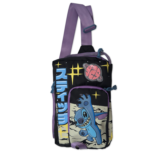 Bioworld Disney Stitch XLS Planet Crossbody Sling Bag