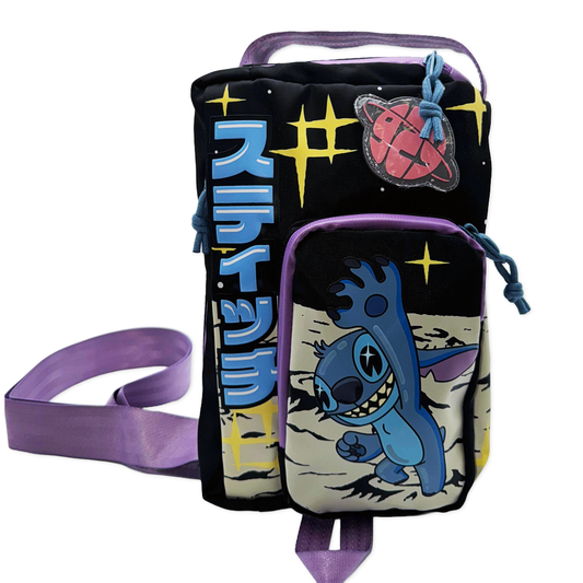 Bioworld Disney Stitch XLS Planet Crossbody Sling Bag