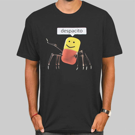 Men's Black Meme Spider Roblox Despacito T-Shirt Tee