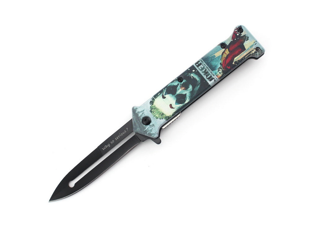 T 27018-JK11 4.5" Assist-Open Knife - Watercolor Poster Print Handle - Bladevip