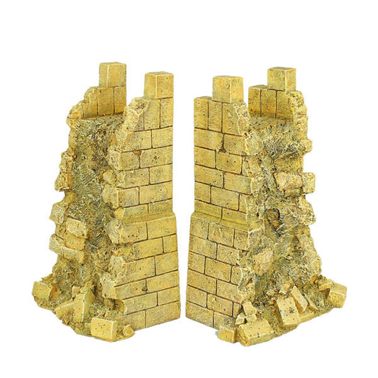 TER012 - Acre Damaged City Walls Sections - 2 Pieces By FIRST LEGION - Bladevip