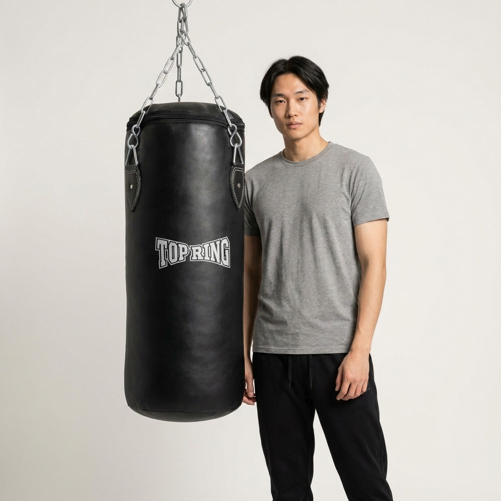 TRHB Top Ring 30 LBS All-Leather Heavy Punching Bag with Mounting Chain - view 5