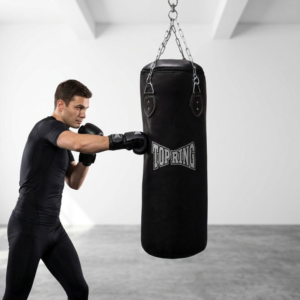 TRHB Top Ring 50 LBS All-Leather Heavy Punching Bag for Boxing & MMA - view 6