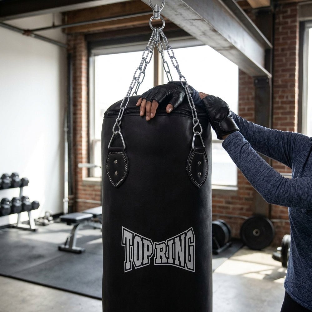 TRHB Top Ring 50 LBS All-Leather Heavy Punching Bag for Boxing & MMA - view 5