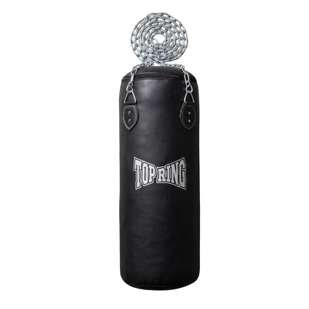 TRHB Top Ring 50 LBS All-Leather Heavy Punching Bag for Boxing & MMA