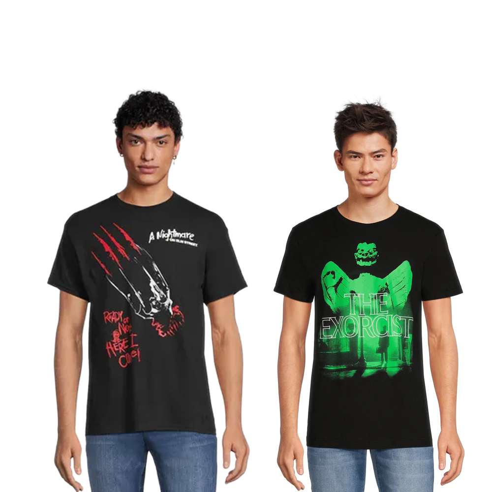 Men's Tee Themed Graphic T-Shirt 2-Pack Bundle | Choose Your Vibe & Size