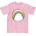 Women Junior's Cheer Bear Belly Badge Care Bear Crop Graphic Tee