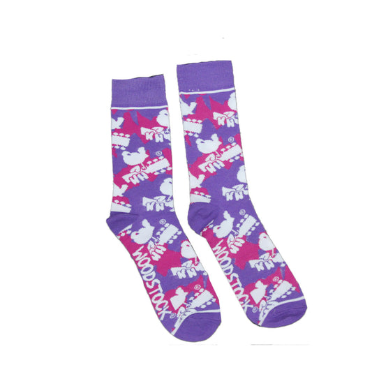 Purple Woodstock Guitar Sock - Bladevip