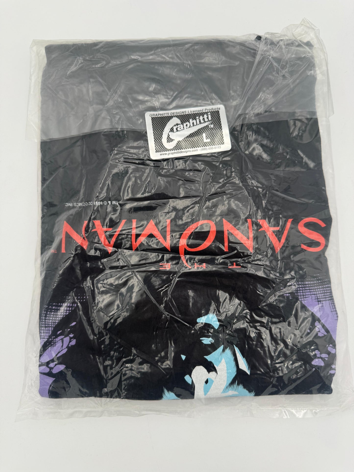 Vintage Unopened The Sandman Neil Gaiman 1991 Graphic Tee Graffiti Designs