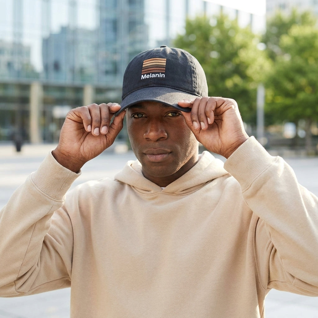Adult Melanin Dad Baseball Hat - view 2