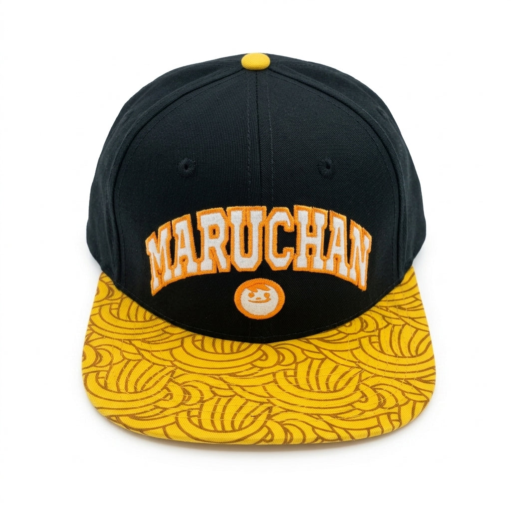 Maruchan Noodel Brim Men's Snapback Hat Black - view 5