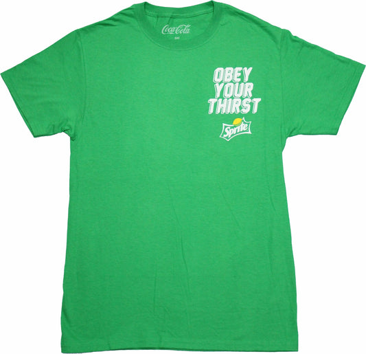 Camiseta verde Sprite Obey Your Thirst Tee para hombre