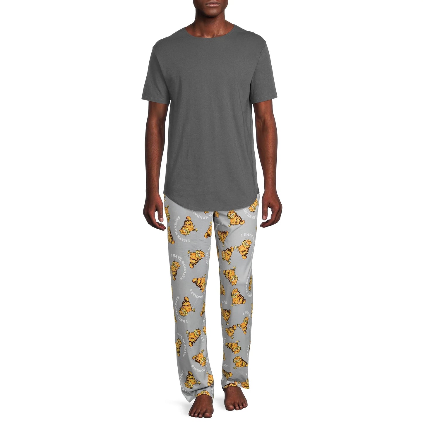 Mens Garfield Logo Pajamas Sleep Pants