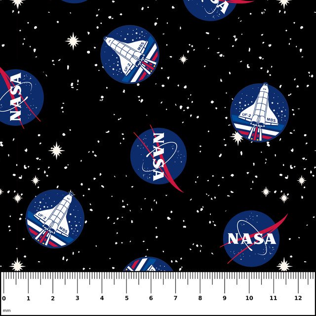 Nasa Space Shuttle Precut Cotton Fabric, 2-Pack - view 7
