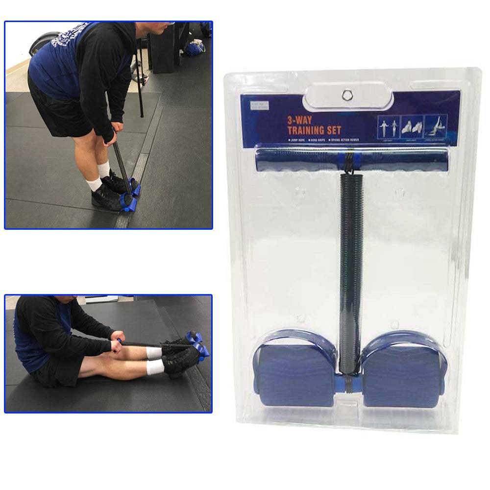 Spring Tension Rower & Curler - Portable Home Ab Exerciser - view 4