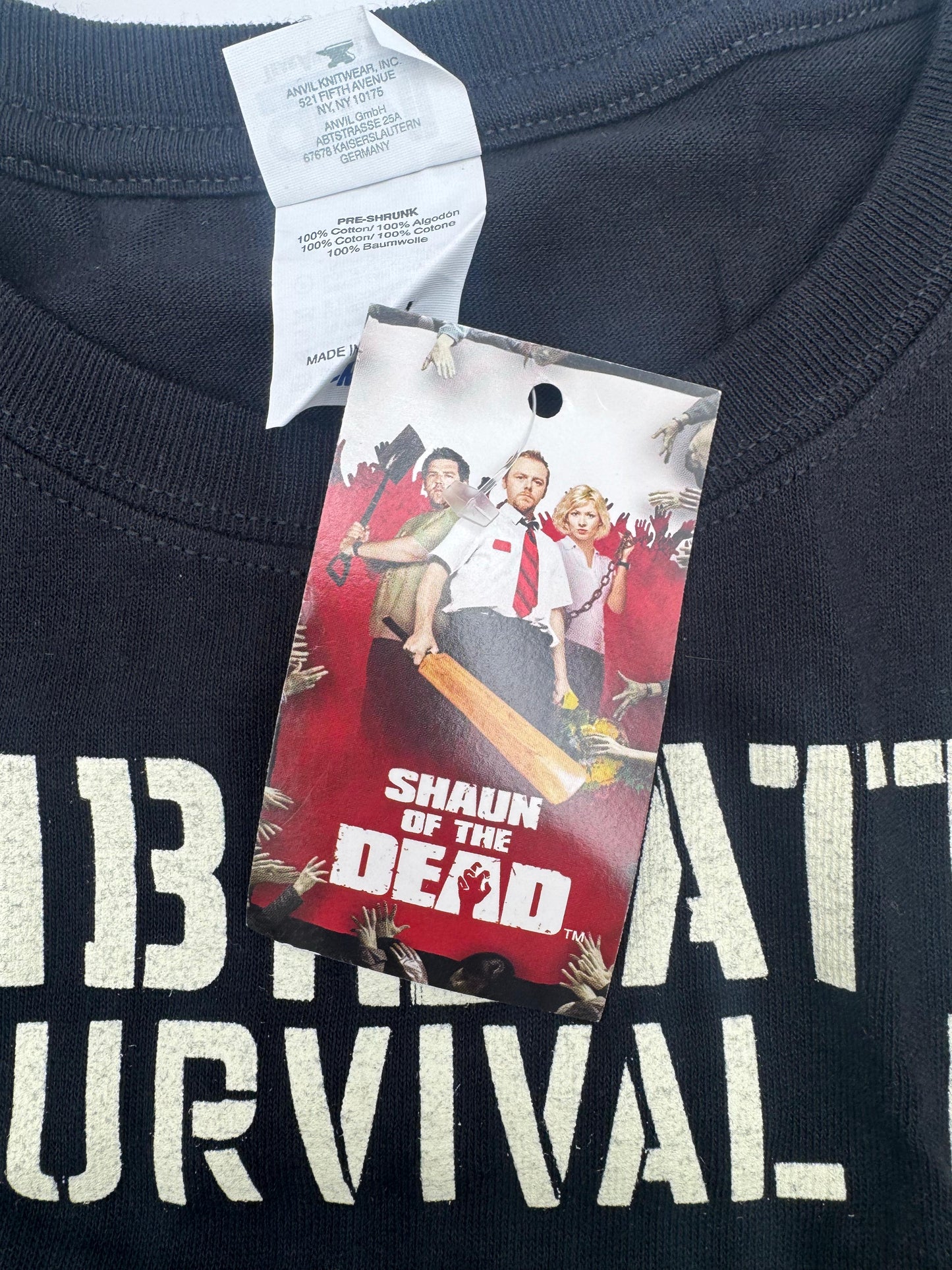 Vintage 2004 Shaun of the Dead Zombie Graphic Tee T-Shirt
