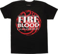 Men's Black Game of Thrones Fire and Blood Take Back Tee T-Shirt