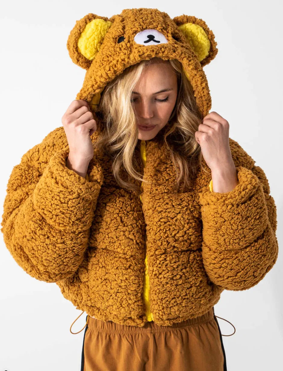Dumbgood Rilakkuma Hooded Sherpa Jacket - view 2