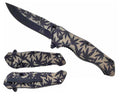 KS 3779-BK 4.75 inch Titanium Black Marijuana Leaf Outdoor Camping Tool Multifunctional Fruit Pocket Knife