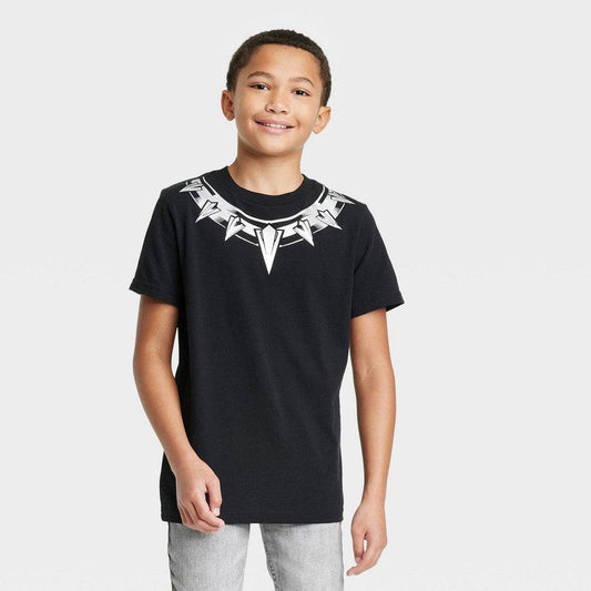 Boys' Marvel Black Panther Costume Short Sleeve Graphic T-Shirt