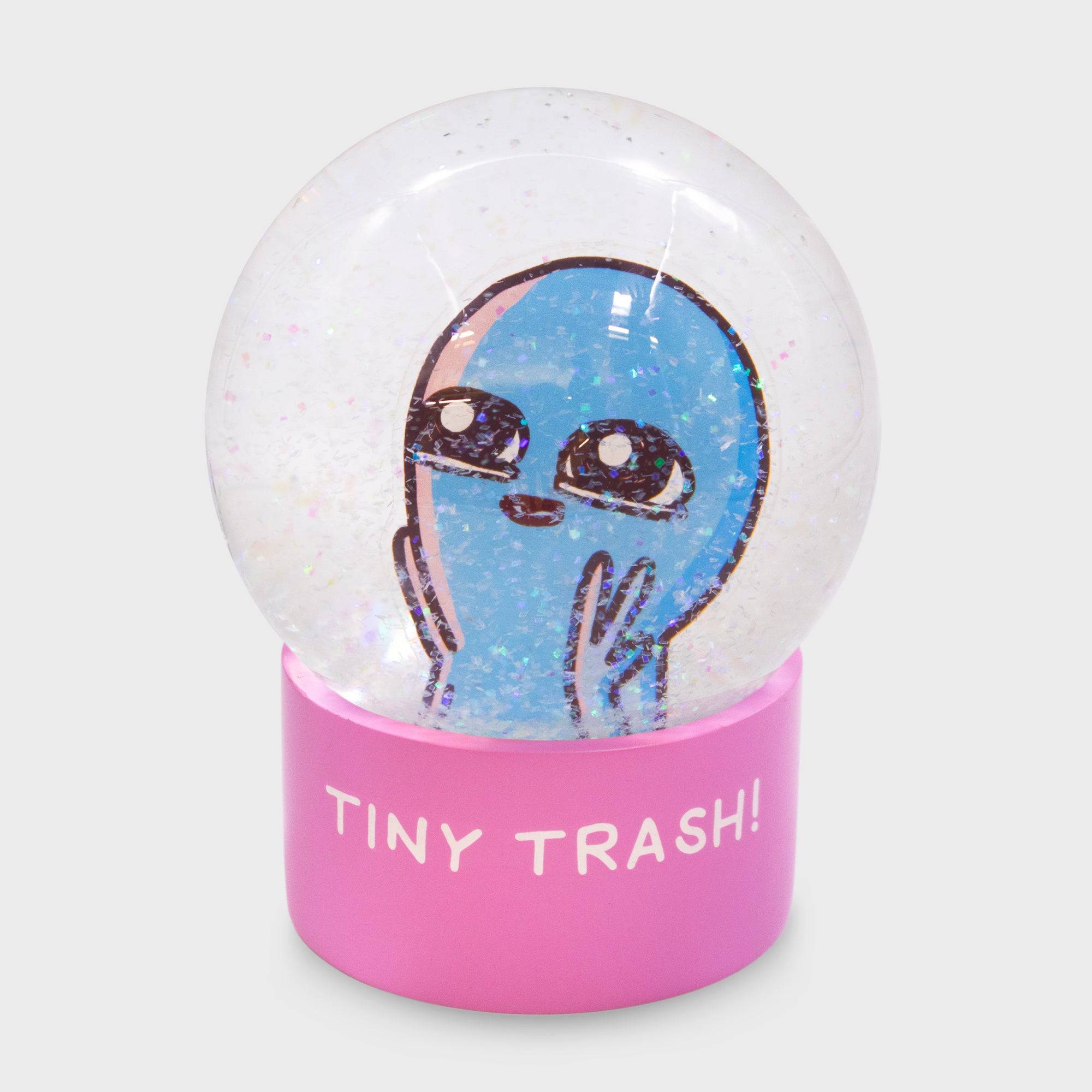 Strange Planet Tiny Trash Snow Globe Collectible