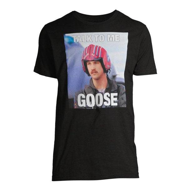 Camiseta con gráfico de ganso Big Top Gun Talk To Me para hombre